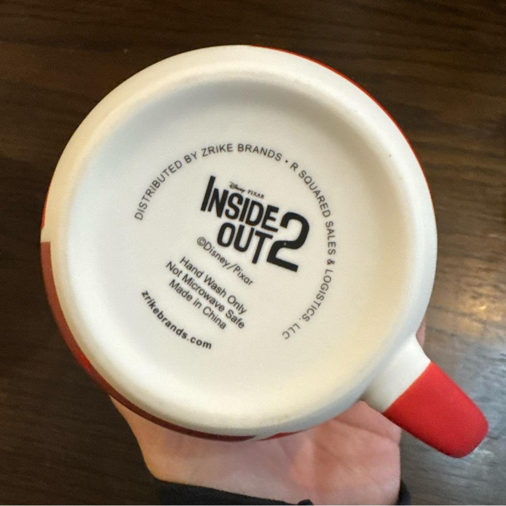 Disney Pixar Inside Out 2 DON'T PUSH MY BUTTONS!  Soft Touch Ceramic ~16 oz Mug - Picture 3 of 3